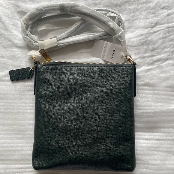 Coach Crossgrain Leather Kitt Amazon Green - Picture 6 of 9